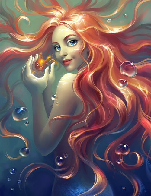 Beautiful Mermaid Art