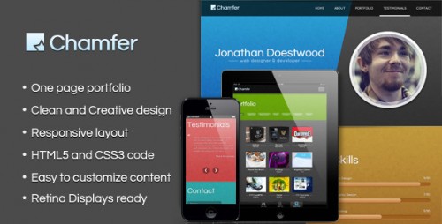 Chamfer - One Page Responsive Theme