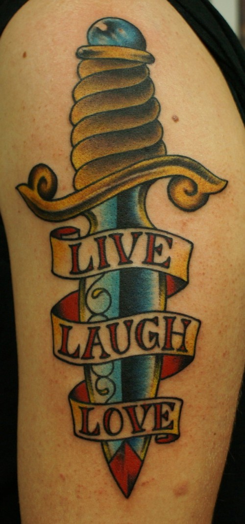 Live Laugh Love Dagger