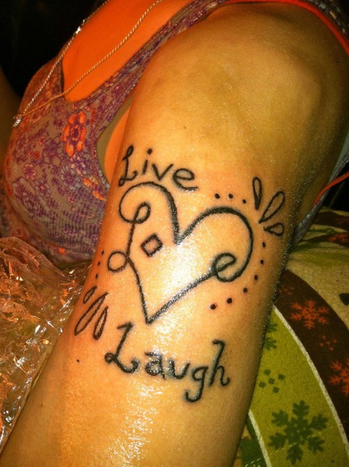 Live Love Laugh Tattoo Trend