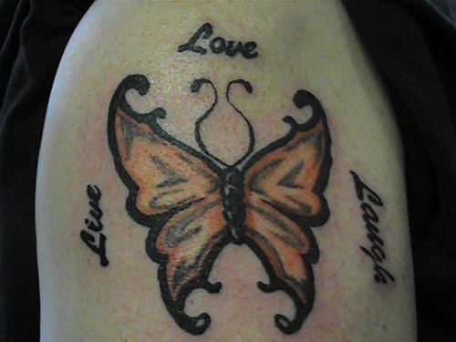 Live Love Laugh with Butterfly
