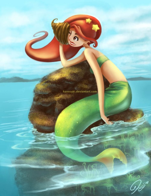 Sad Mermaid Illustration Art