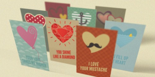 Valentine's Day Retro Greeting Cards