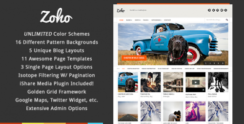 Zoho - WordPress Grid Portfolio