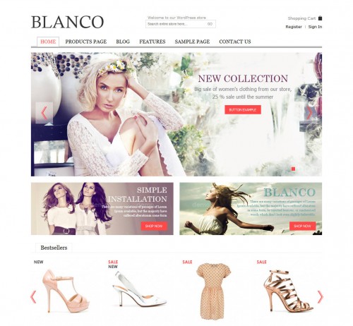 Blanco - Responsive WP E-Commerce Theme