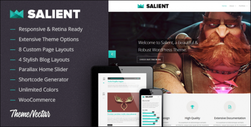 Salient - Responsive Portfolio & Blog Theme