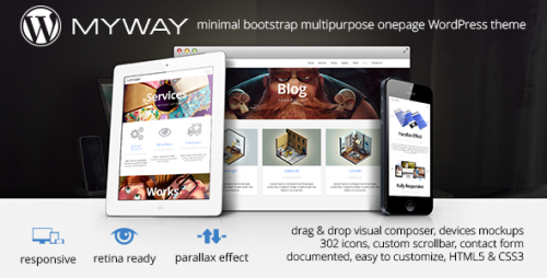 Myway - Onepage Bootstrap Parallax Retina Theme