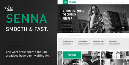 Senna - Responsive Portfolio WordPress Theme