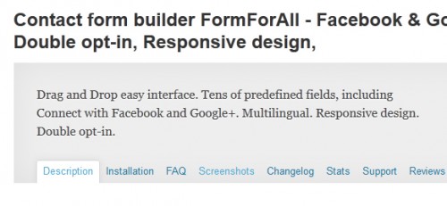 Contact form builder FormForAll