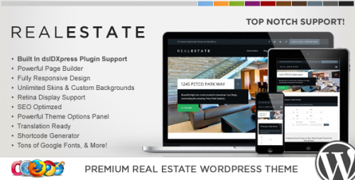 WP Pro Real Estate 6 Responsive WordPress Theme