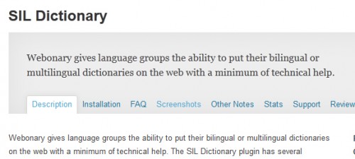 SIL Dictionary