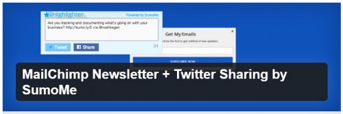 MailChimp Newsletter + Twitter Sharing