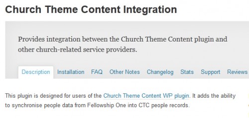 Church Theme Content Integration