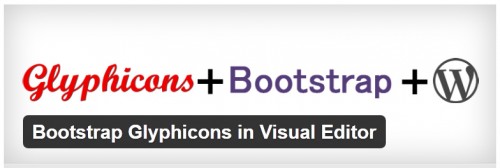 Bootstrap Glyphicons in Visual Editor