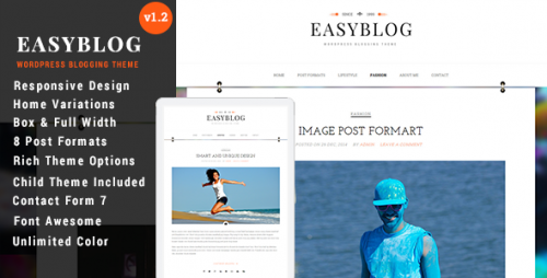 Easyblog - Responsive WordPress Blog Theme