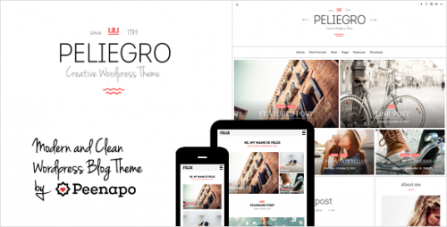 Peliegro - Clean Personal WordPress Blog Theme