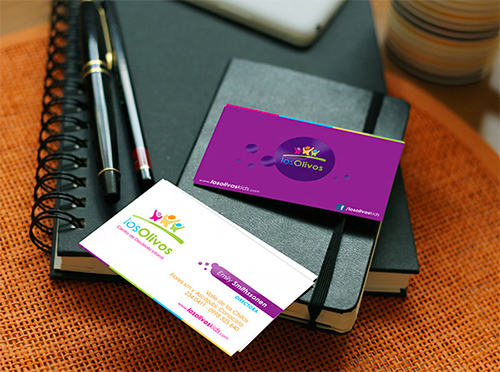 New Violet Business Card Design