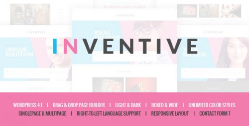 Inventive - Single & Multipage WordPress Theme