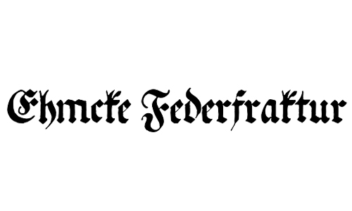 Ehmcke Federfraktur - free blackletter fonts