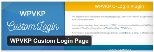 WPVKP Custom Login Page