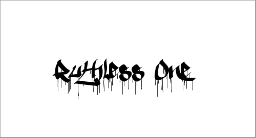 Ruthless One Font