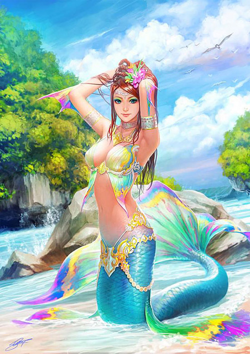 Mermaid Illustration Art