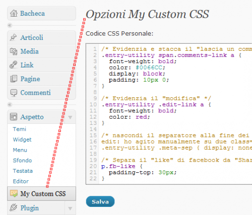 My Custom CSS