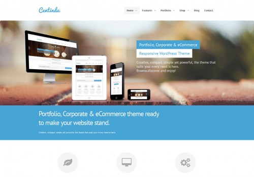 Centindu Portfolio & Shop WordPress Theme