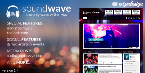 SoundWave - The Music Vibe WordPress Theme