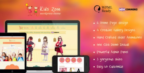Kids Zone - Responsive Children Theme