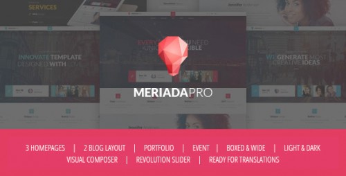 Meriada Pro - Responsive Corporate WordPress Theme